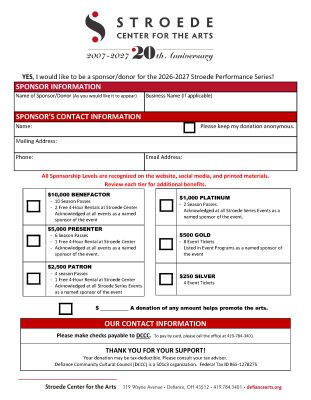 image of sponsorship form